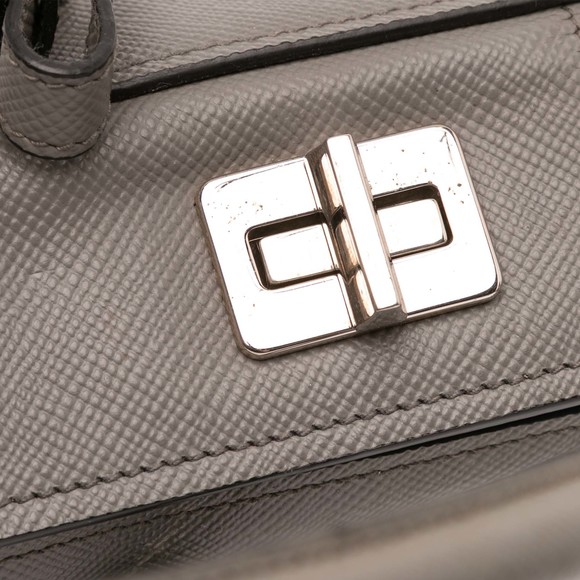 Pre-Loved Prada Saffiano Cuir Turnlock Twin Satchel - Picture 8 of 11